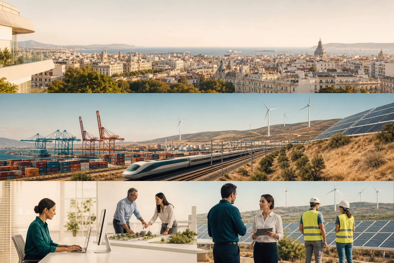 Infraestructura productiva y logística integrada en el paisaje español
